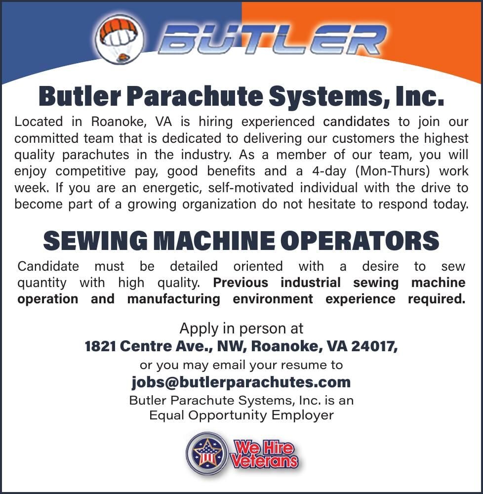 BUTLER PARACHUTE SYS